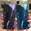 Sci Fi Silver White For Samsung Galaxy S 8 9 10 20 Plus 21 FE 22 23 24 Ultra S7 Edge Black Tempered Glass Phone Case Hard Shell