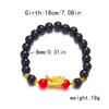 Lucky Beads Dragon Bangle Elastic Zodiac Hand Chain Aesthetic Loong Beaded Bracelet  Couple