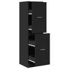 VidaXL Apothecary Cabinet Black 40x41x144.5 Cm Engineered Wood, Apothecary Chest, Apothecary Furniture, Chest 3309637