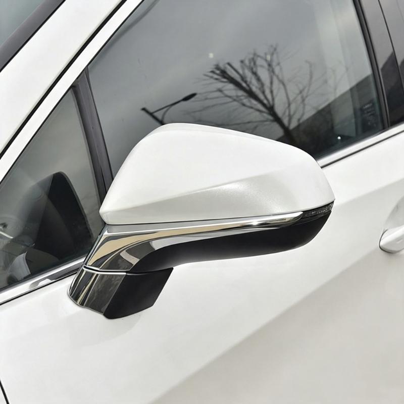 ABS Side Mirror Garnish Pair for RX300, 8791B-7810 8794B-78010 Electroplated Left and Right Trim Pieces with Press-Fit Mounts for Factory-Position