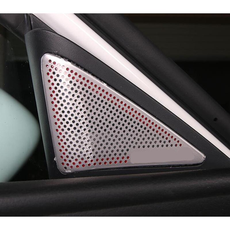 For Mazda 3 Mazda3 Axela M3 Sticker Inner Front Head A Column Frame Triangle Molding Sound Speak Radio Trim