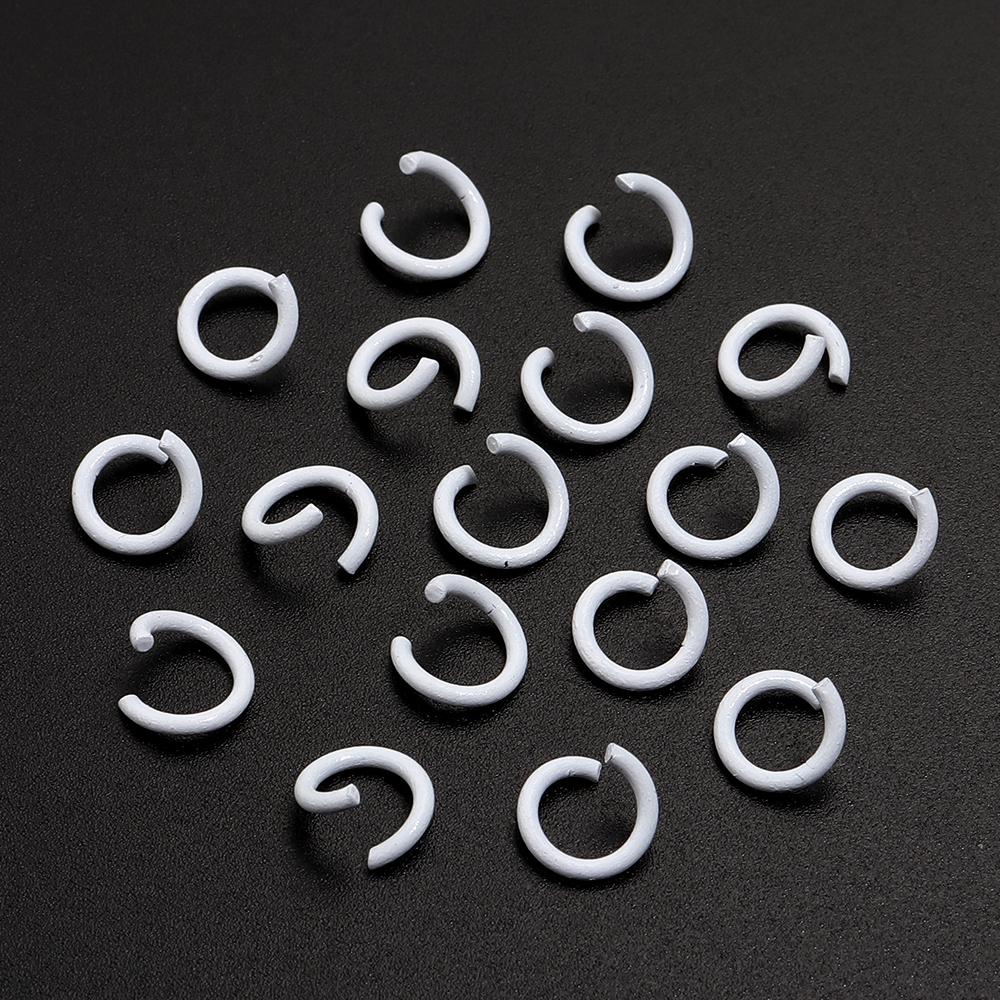 200pcs/Lot 8mm Colorful Metal Jump Rings Open Split Ring Connector For Choker Necklaces Bracelet Chain Maille Jewelry Making