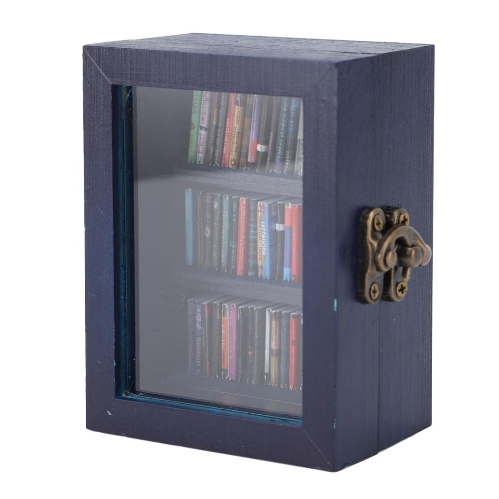 Taschen-Angst-Bücherregal Stressabbau Dekorative Verzierung Miniatur-Bücherregal Vitrine für