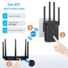 WiFi Repeater Router Signal Booster AC1200M, Dual-Band 2.4G/5G, UK Standard, High Power Gigabit Wireless Amplifier