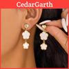 Boucles d'oreilles Trèfle à quatre feuilles Alliage Design Géométrique Cœur Pour Femmes