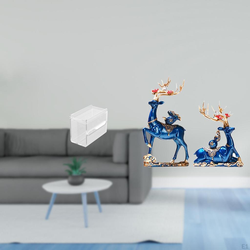 Modern Acrylic Toilet Paper Storage Box And Reindeer Sculpture Elk Resin Statue Art Decoration