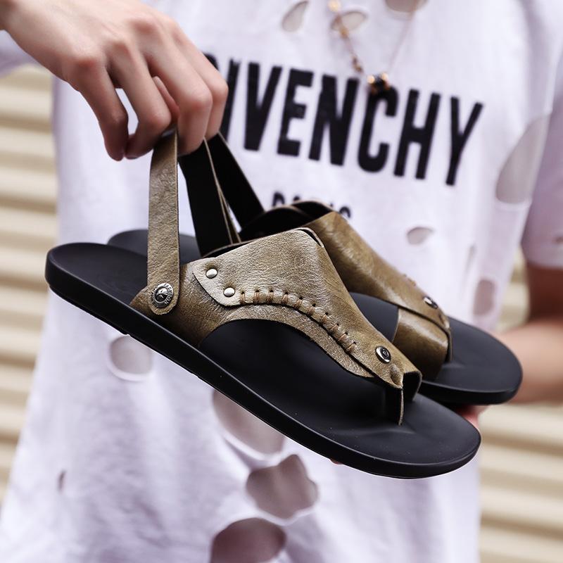 Fashion Summer Business Mens Sandals Soft Comfortable Non Slip Slippers Flip Flops Formal Outdoor Beach Shoes Platform Casual