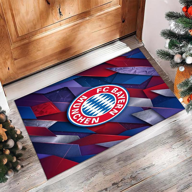 Bayern Munich Printed Flannel Area Rug Non Slip Soft Polyester Floor Carpet Indoor Decor Mat for Bedroom Living Room Sofa Game Room Home Decoration
