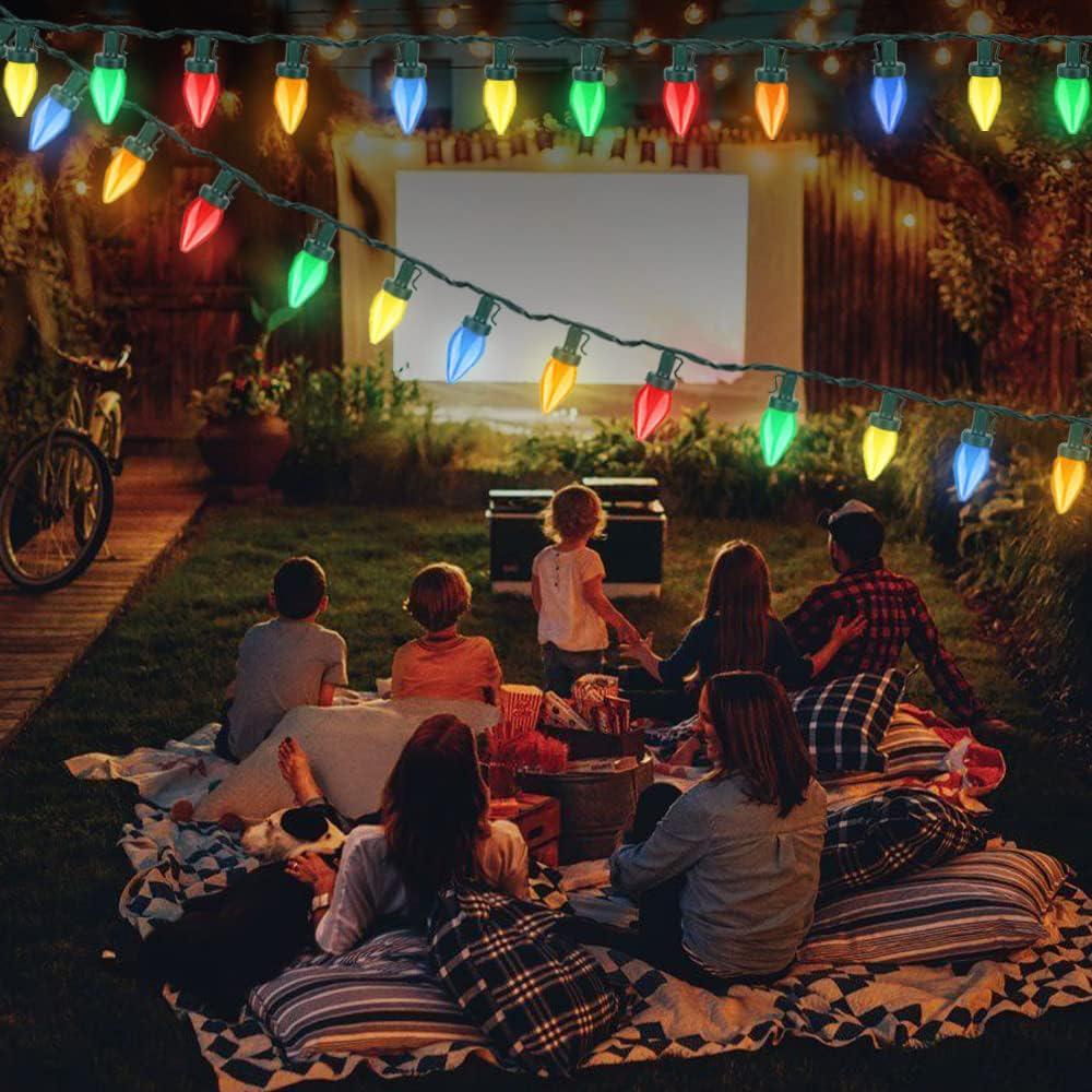 5M-7M C7 Žárovky Strawberry String Lights Wedding Party Xmas Tree Decor