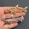 1Pcs 3D Metal Car Styling Sticker Hollow Fish Shark Emblem Badge Decals Automobiles Motorcycle Computer Fuel Cap Accessories