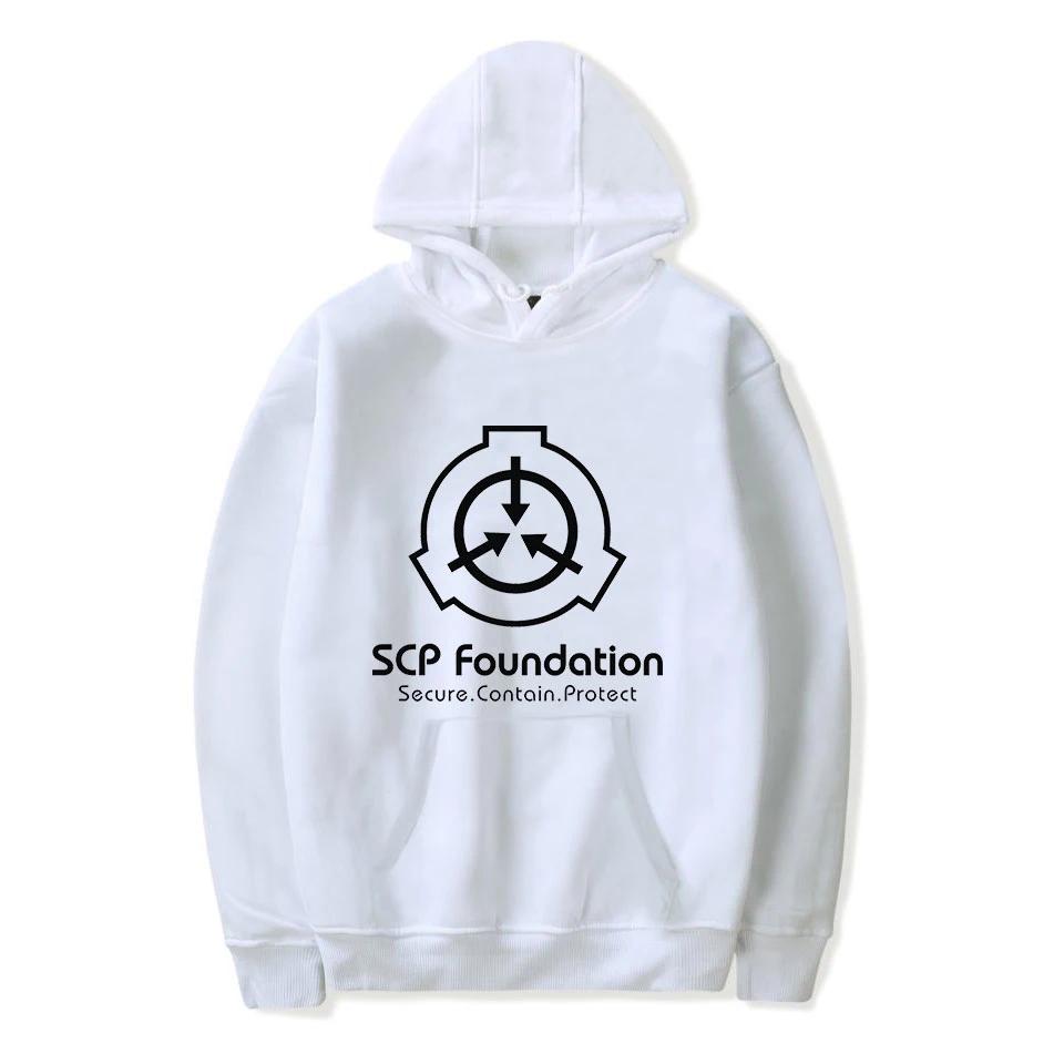 Autumn Winter Hoodie Scp Foundation Hoodie Men's and Women's Fashion Casual Hoodie Sweatshirt Black Warm Sweatshirt