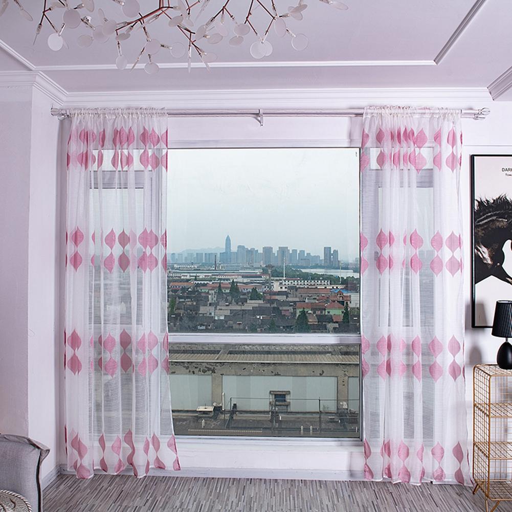 Anti mosquito Super Soft Sheer Voile Drape Window Curtains Livling Room Decor