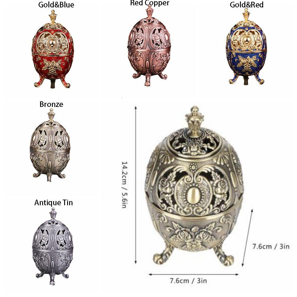 Metal Craft Flowers Incense Holder Heat-resistant Unique European-style Incense Stove Vintage Incense Holder Bedroom