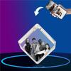 LED Heart-Shaped 3D Crystal Photo Engraving - DIY Laser Engraved White Crystal