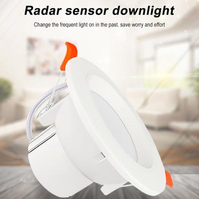 AC85-265V LED Downlight PIR Rörelsesensor 5W 7W Infälld LED Taklampa Spot Light Radarinduktion för Sovrum Kök Inomhus