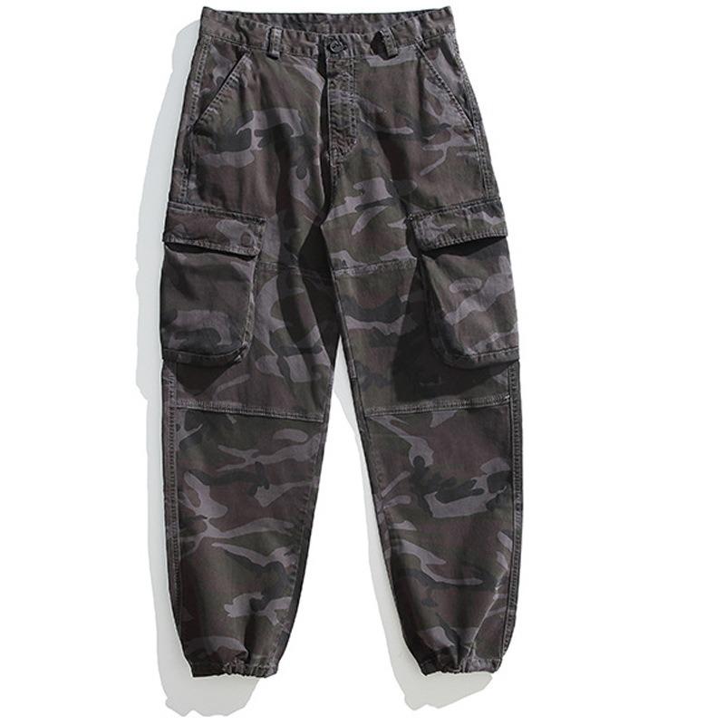 Men's Camouflage Overalls Casual Loose Leggings Trendy Pants Men's High-end Sports Men's Trousers