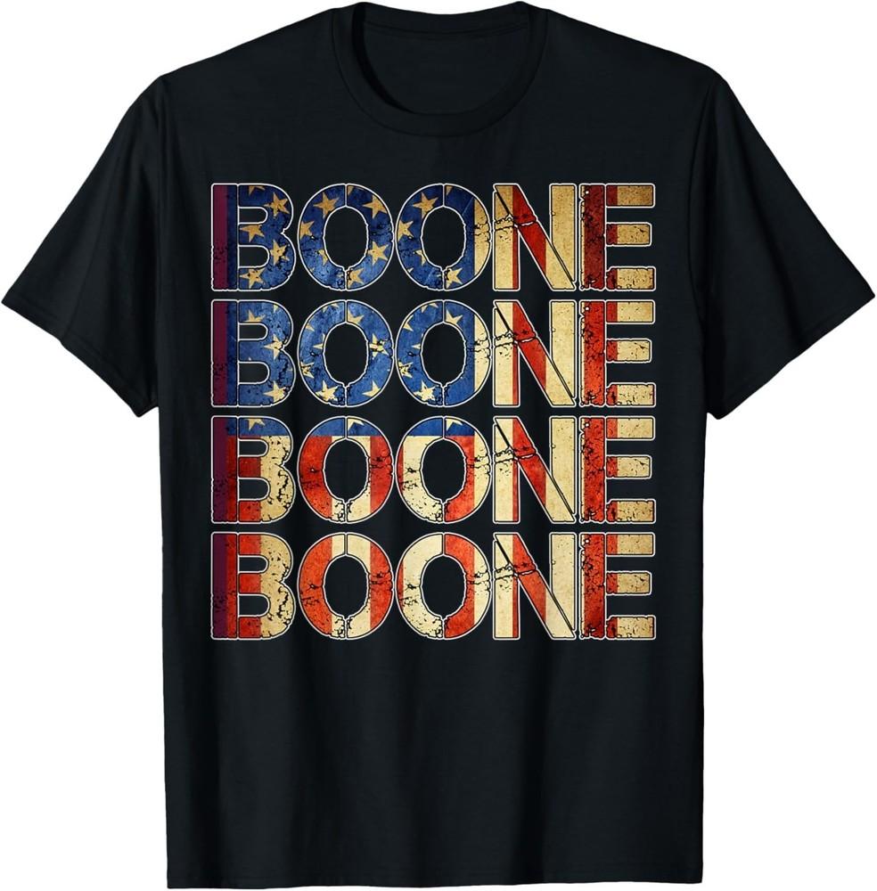 Boone Family Name I Love Boone Personalized Vintage T-Shirt Unisex T-Shirt S