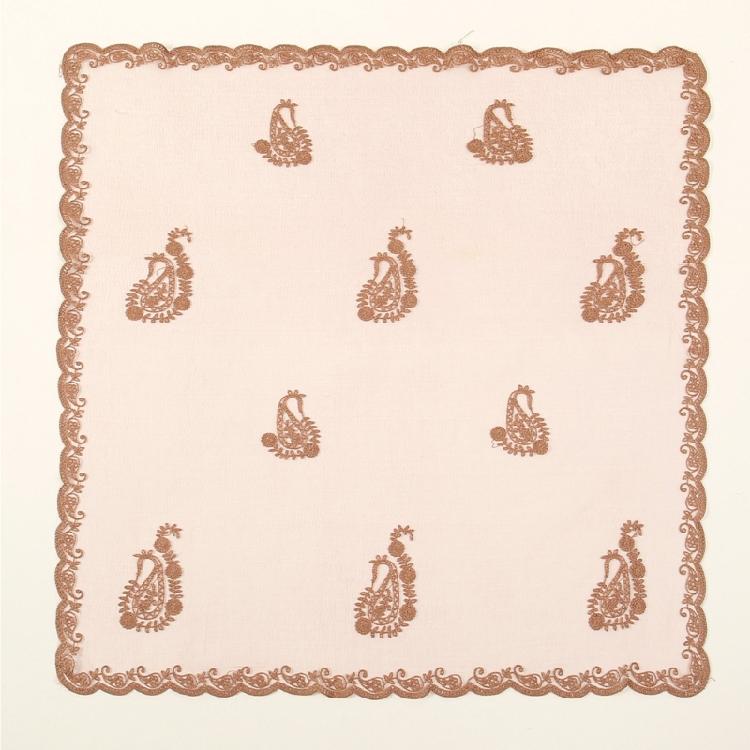 Weicher bestickter Schal mit Blumendesigns für Damen Haaraccessoires für Kopftuch oder dekorative Note zu jedem Outfit