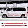 2 szt. Naklejki na progi samochodowe Do Volkswagen VW Transporter Caravelle Multivan T4 T5 T6 Kamper Winylowe Naklejki Akcesoria