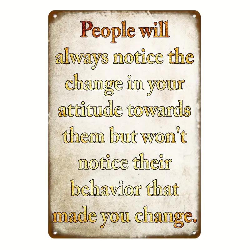 Humorous Satirical Phrases Aluminum Sign Vintage Metal Sign For Home, Cafe Bar Club, Garage, Spaces LivingRoom Wall Decor