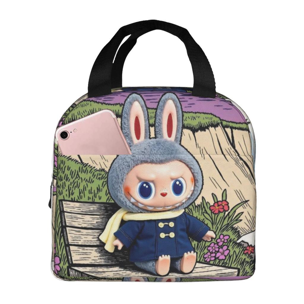 Picnic Bag For Primary And Secondary School Students Lunch Bag Cartoon Animation Printed Thermal Insulation Bag