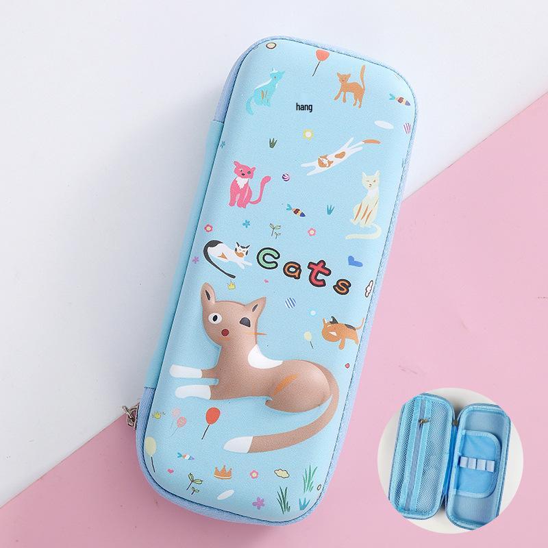 Bojin 3D Cartoon EVA Pencil Case - Large Capacity Stationery Box for School Students