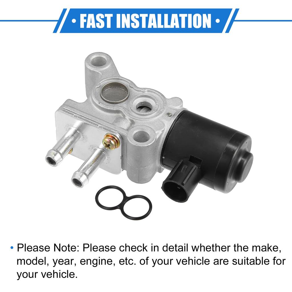 ABSOPRO Idle Air Control Valve for Honda Civic Durable Metal Silver Includes Gasket 1992-1995, Tone,