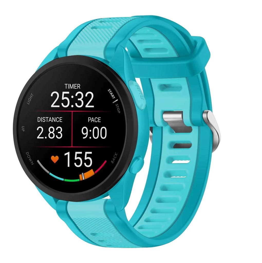 20 22mm Per Garmin Forerunner 165 music Cinturino Corsa Forerunner168 Silicone Braccialetto Originale Per Garmin Forerunner Venu 2 Cinturino