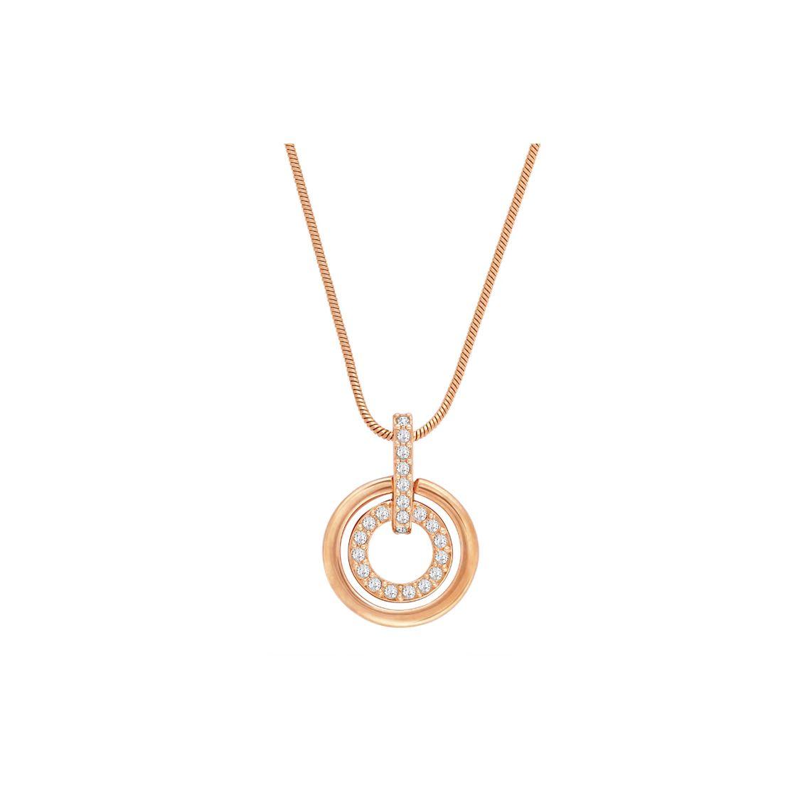 Swarovski Circle Design Crystal Necklace Women necklace Gold 5646721 Gold,38