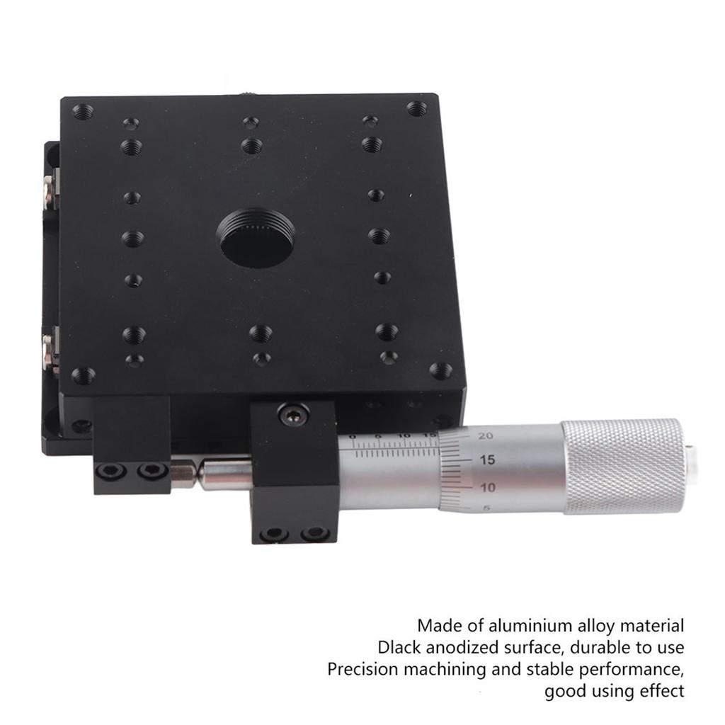 SEMX80 AS Linear Stage, Aluminum Alloy Manual Slide Table with Roller , Machining for Laboratory Inspection Mechanical Equipment