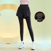High-Waisted Fleece-Lined Yoga Pants for Women - Faux Two-Piece, Butt-Lifting, Slim Fit, Perfect for Autumn and Winter Fitness & Running