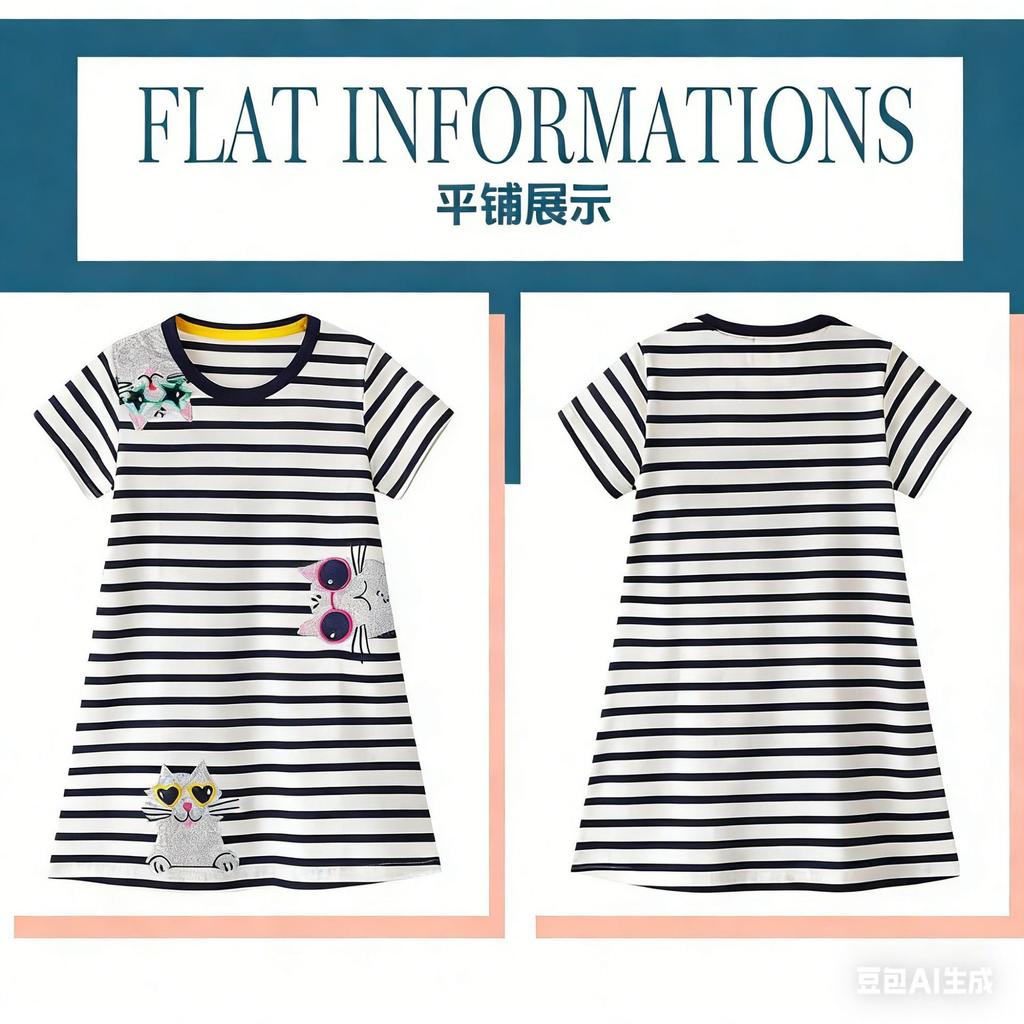 Girls Embroidered Dress Summer New Children Princess Skirt Sweet Cute Kids Clothing