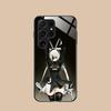 Anime Nier 2B Glass Mobile Phone Case for Samsung Galaxy A56 55 54 53 52 51 36 35 34 23 16 15 5G Colorful Cover