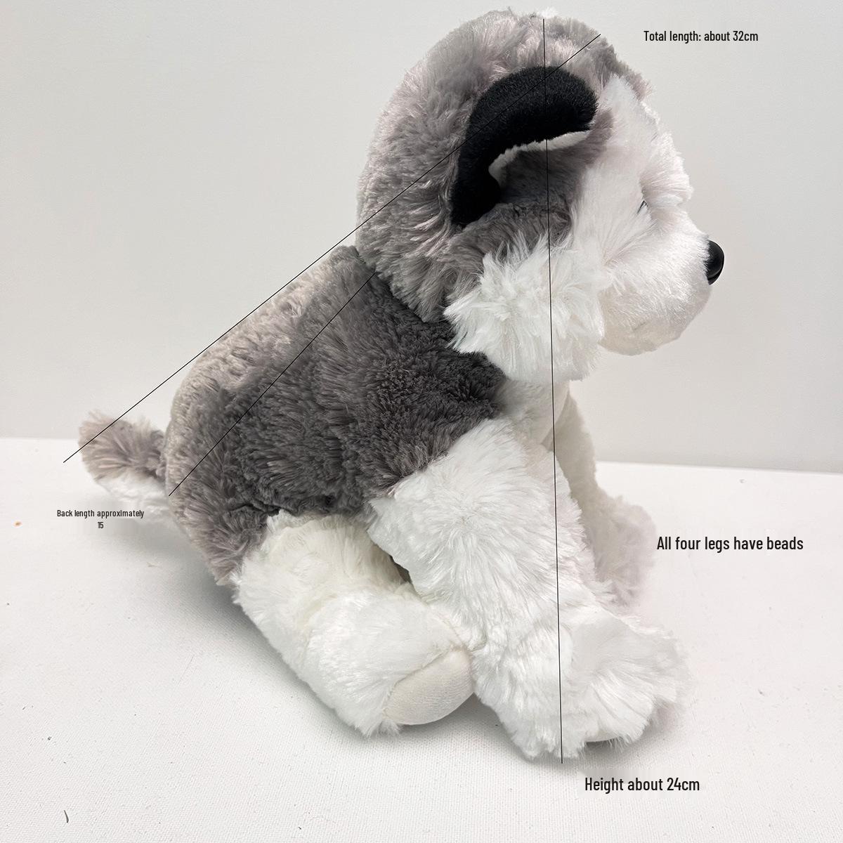 Plush Toy Poodle Model - Small to Medium Dog Doll & Internet Celebrity Figure