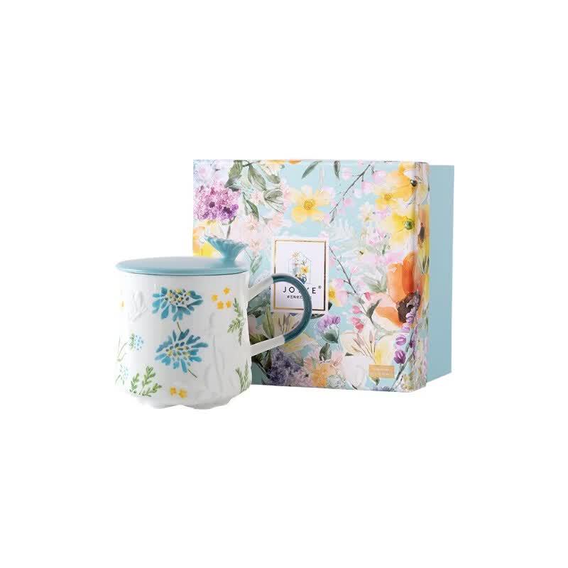 JOYYE Dream Floral Ceramic Mug