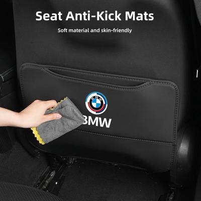Car Sticker Hot 2025 Car Seat Back Anti Kick Pad Child Anti-Scratch Protective Mat For X1 X3 X5 X6 X7 E84 E83 F25 M3 E90 E91