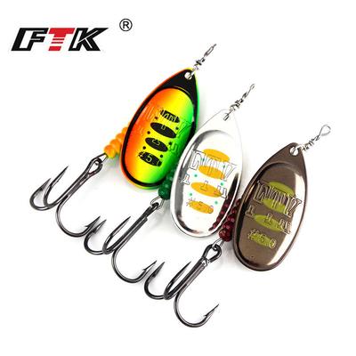 FISH KING Willow Spinner Bait 8.4g12.5g14.7g Rame Dimensioni 3#-5# Con amo triplo 35647-BR 2#-1/0# Richiamo di pesca