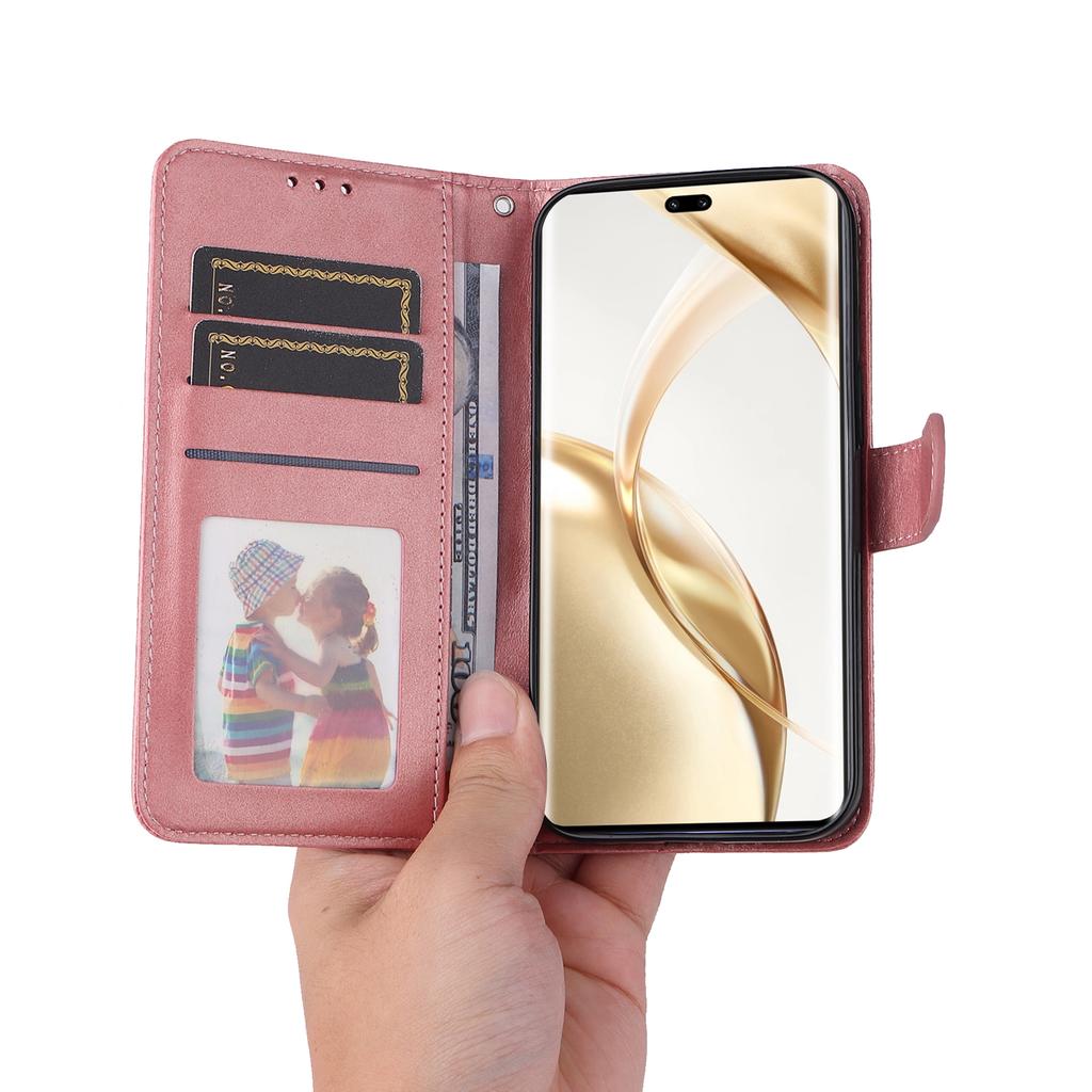 Für Honor 200 Pro 5G Hülle PU Leder Brieftasche Kartenfächer Klapphandyhülle