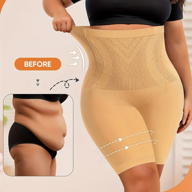 1-Pack Plus Size Panties, High-Waisted Tummy Control, & Butt Lifting, Seamless Women's Underwear, Briefs & Boxer Briefs