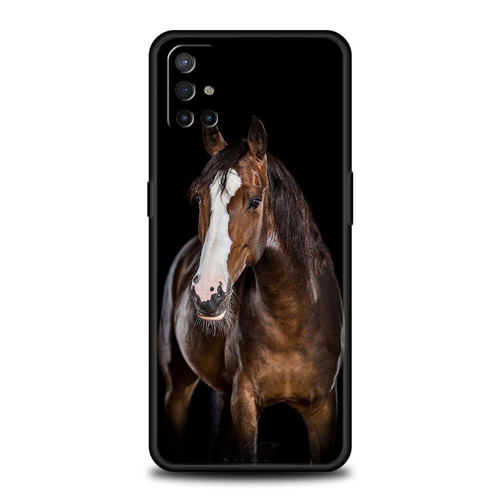 Phone Case For Oneplus 13R 13 12 10T 11 R10 Nord N100 N200 N10 9 9R CE 2 3 Z Pro Lite 5G Soft TPU Cover Animal Horse Fundas Bags