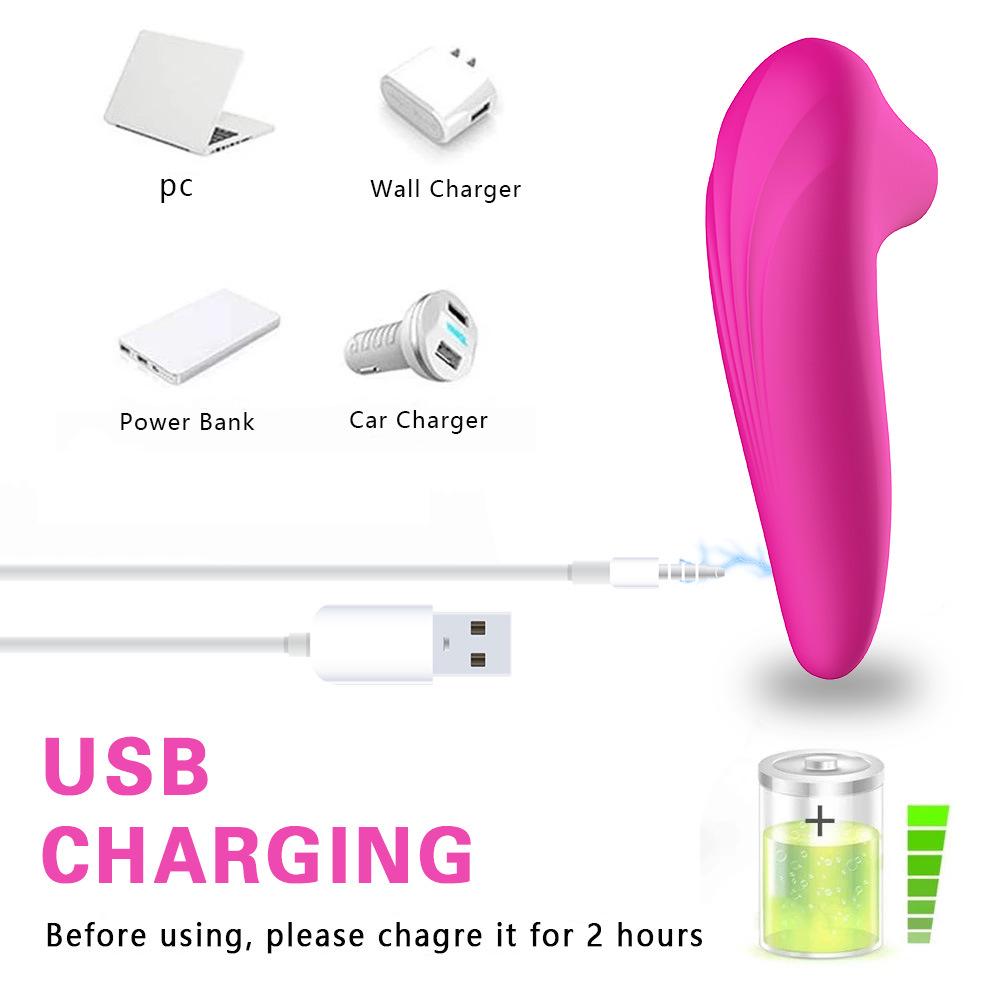 Russian Trade Silicone Teasing Massager: Rechargeable Vibrating Erotic Device for Women