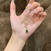 Retro High-End Diamond-Inlaid Hollow Gourd Choker Necklace for Women – Versatile Light Luxury Fashion Clavicle Chain