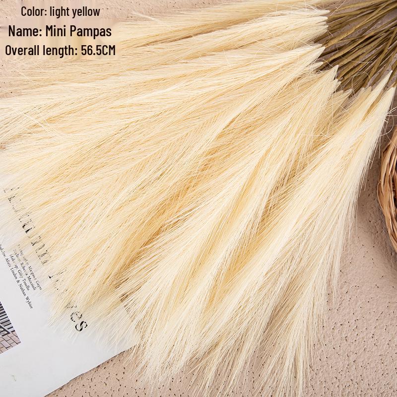 Mini Pampas Grass Wedding Artificial Flowers for Home Decor