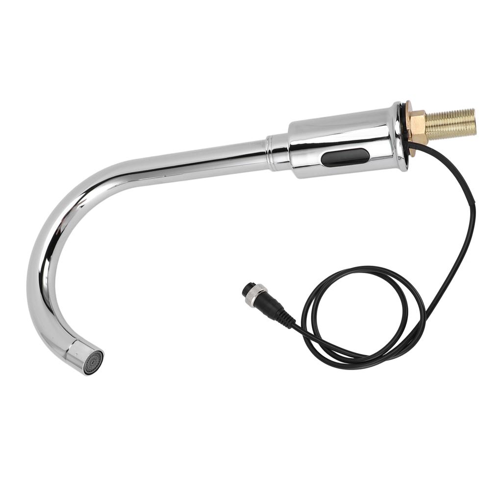 Automatischer Wasserhahn Infrarotsensor Einzelkaltwasser Elektronischer Berührungsloser Waschbeckenhahn für Badezimmer Küche Berührungsloser Waschbeckenhahn