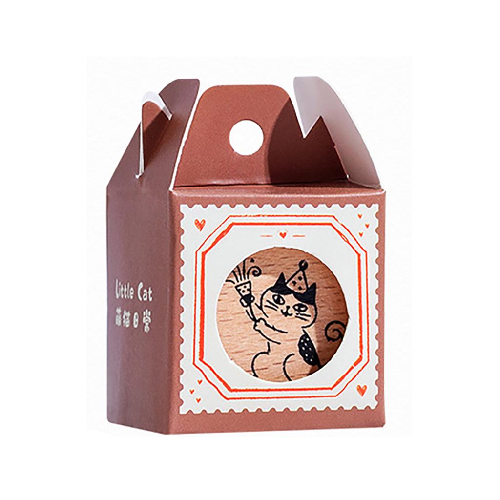 Lovely Animal Stamp Cats Series Stamp Wood Rubber Stamp Decorative Stamp Scrapbooking Supplies for Card Making
