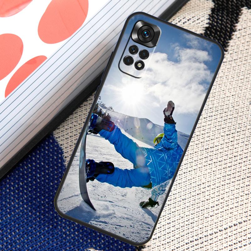 Cool Sports Snowboarding Case For Xiaomi Redmi Note 14 13 12 11 Pro 11S 12S Redmi 10 13 15 13C 15C 10C 12C 14C Funda