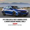 Splash Guards Mud Flap For 16-21 Honda Civic 4 Door Sedan Decor Trim Accessories