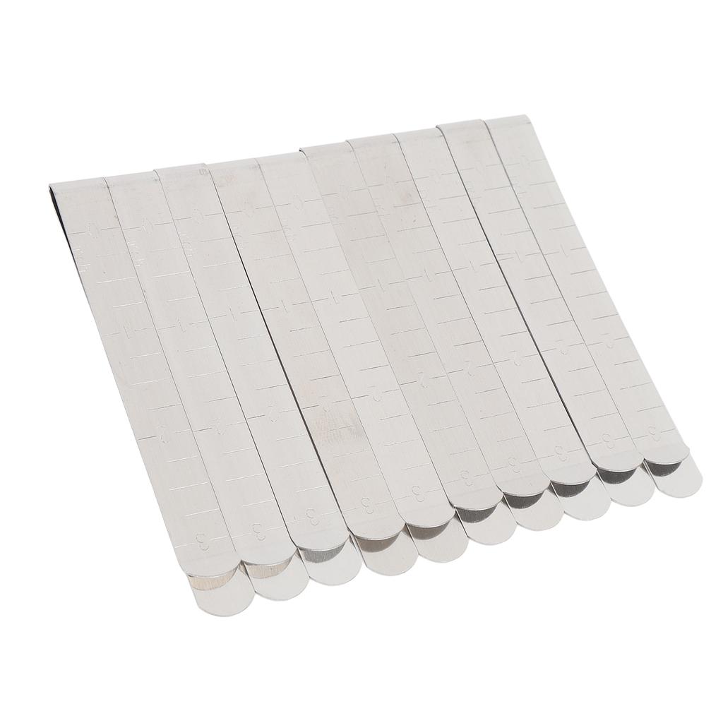 20 ks Šicí klipy 3 palce Nerezové klipy na lemování Pravítko pro značení lemů Látkové šicí potřeby s