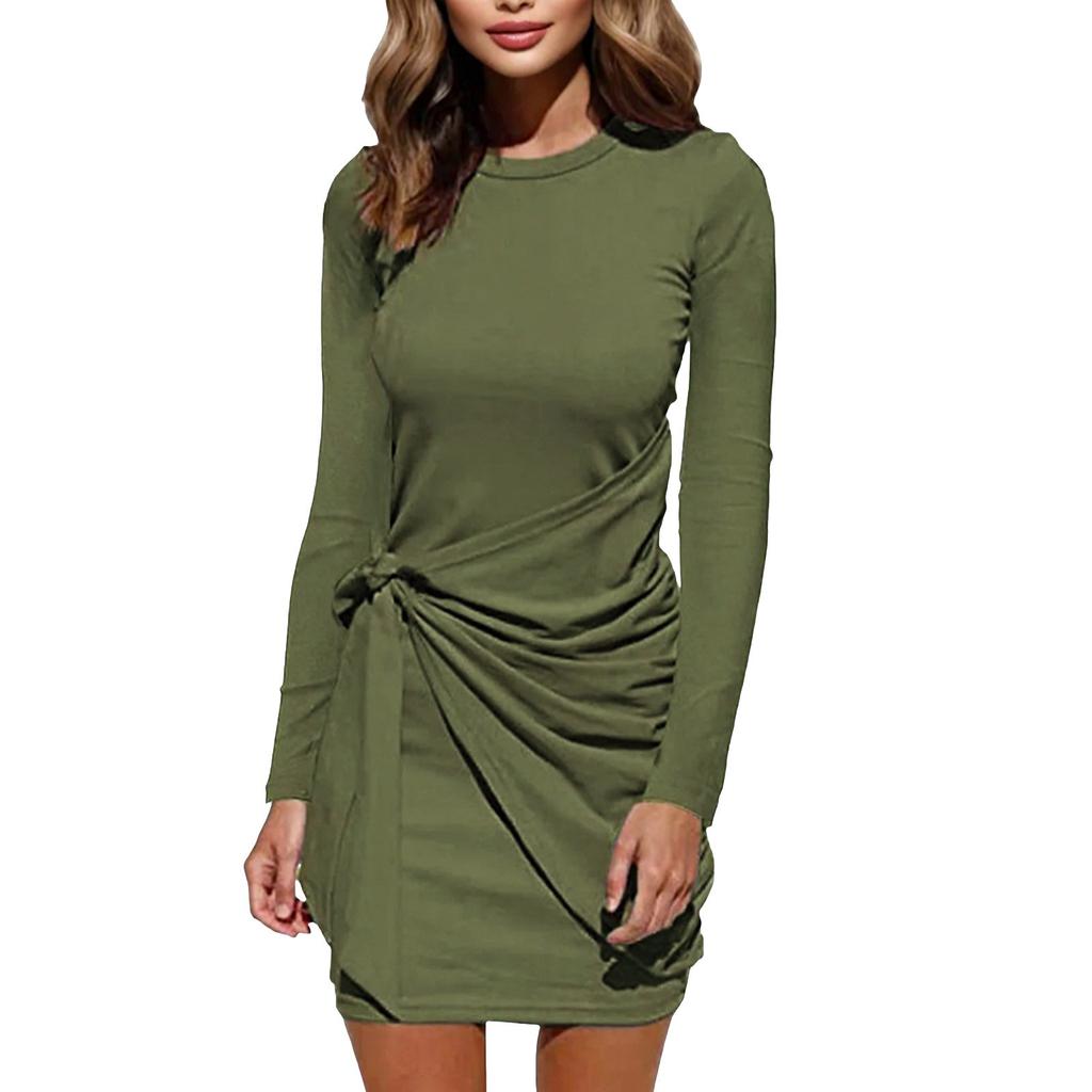 Women's Fashionable Loose Round-neck Dress