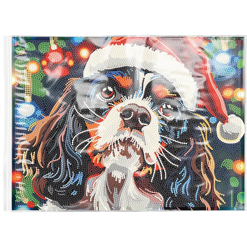 Christmas Pattern Diamond Art Table Mats Heat-Resistant Non-Slip Table Mats for Dining Table Home Party KitchenCamping Holiday